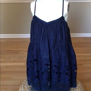 Try B navy halter medium